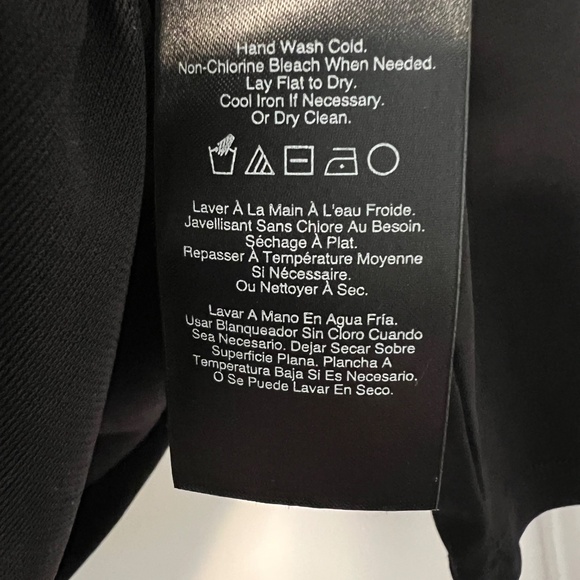 Donna Karan BLACK RUCHED DETAIL TOP - Picture 10 of 11